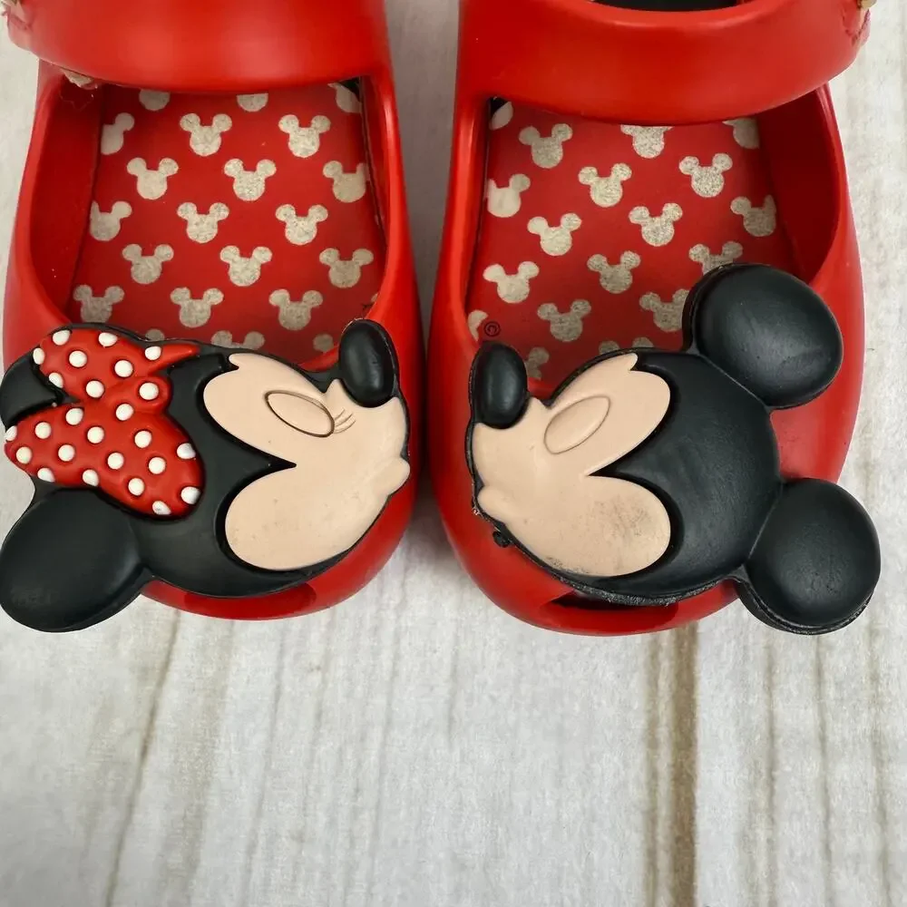 Mini Melissa Disney Minnie Mouse Red Shoes 5C‎